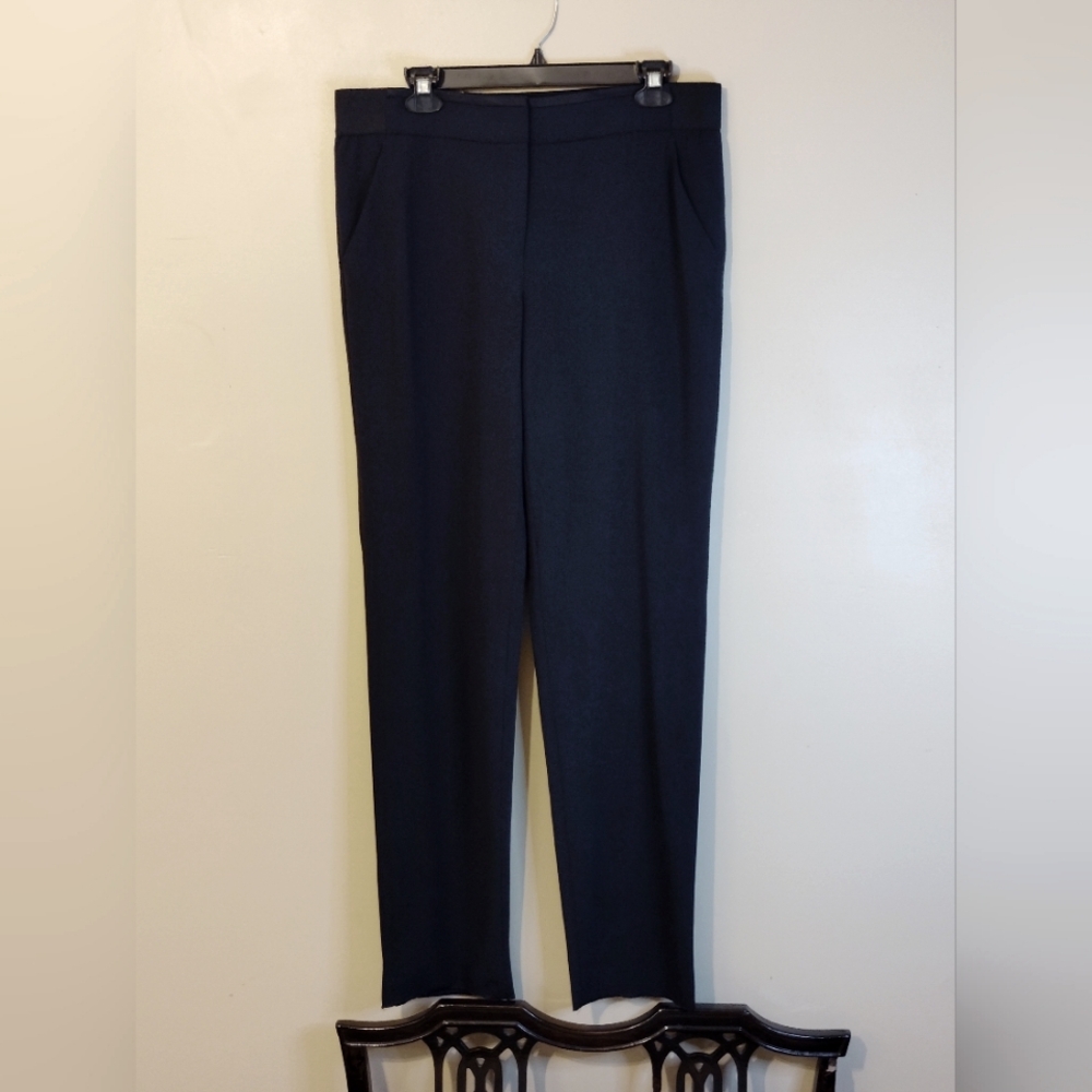 Armani Collezioni Blue Dress Pants Slim Fit Tailored